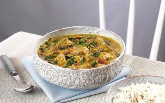Lamb curry with basmati rice