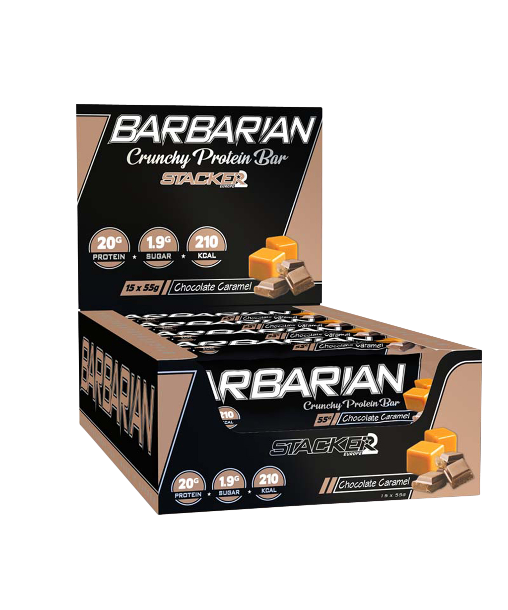 Barbarian Crunchy Protein Bar 15x55g